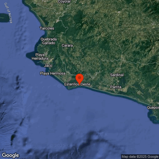Map of Playa Esterillos