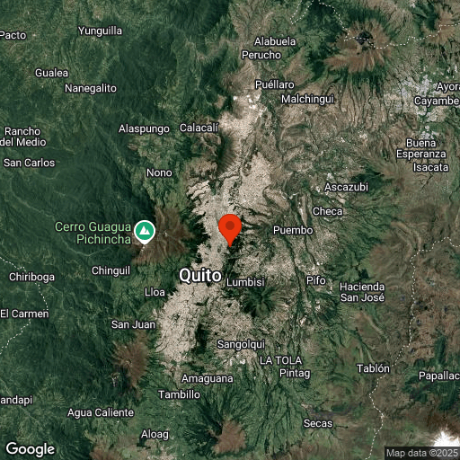 Map of Quito