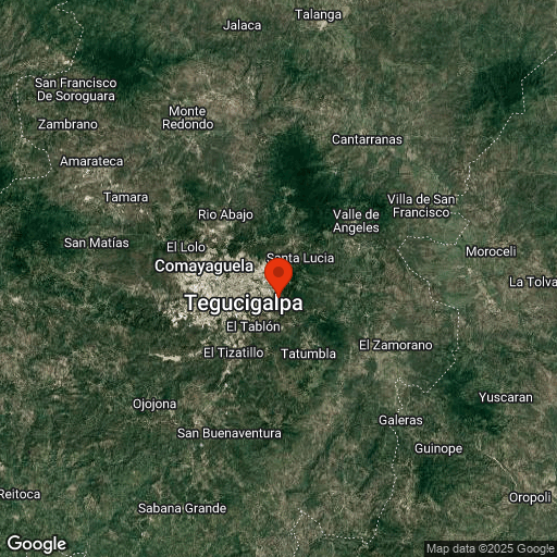 Map of Tegucigalpa