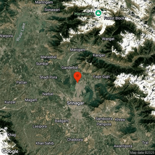 Map of Srinagar