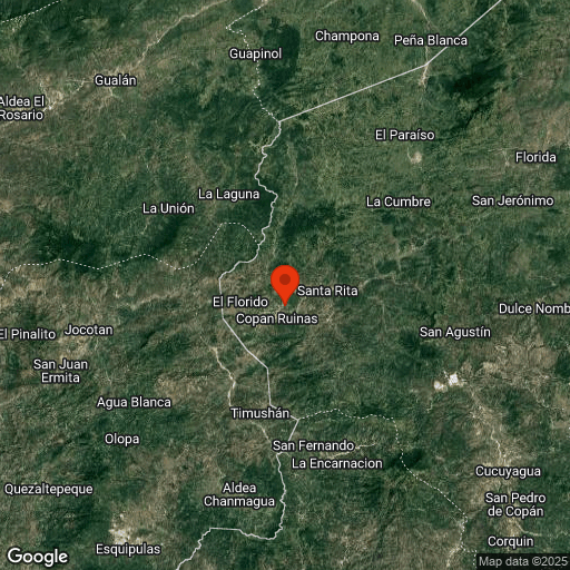 Map of Copan & Quirigua