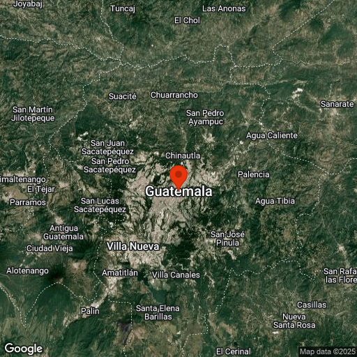 Map of Guatemala Ciudad