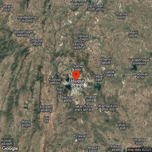 Map of Udaipur
