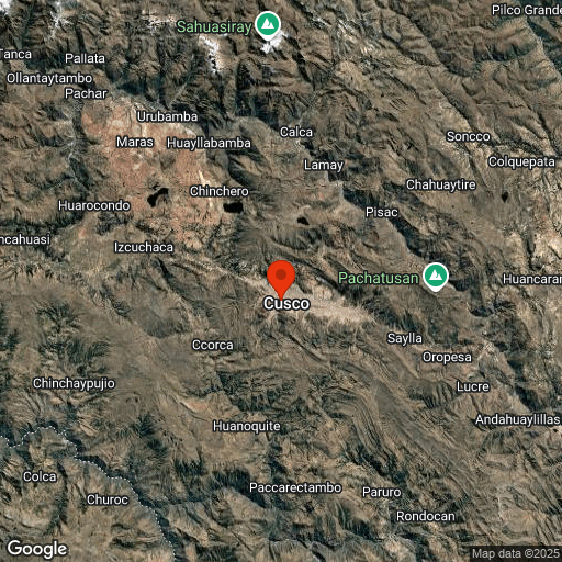 Map of Cuzco