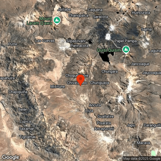 Map of Lauca & Arica