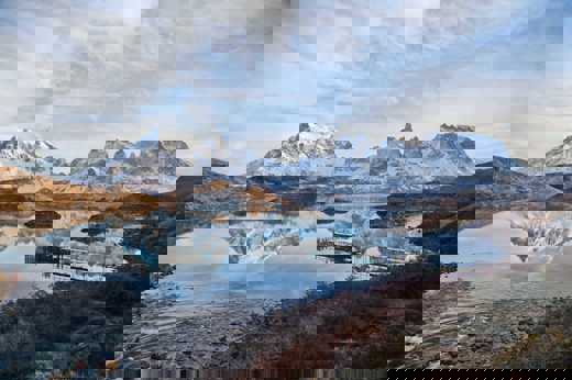 Cyrstal-clear Pehoe Lake Chile