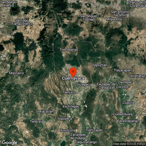 Map of Cuernavaca & Taxco