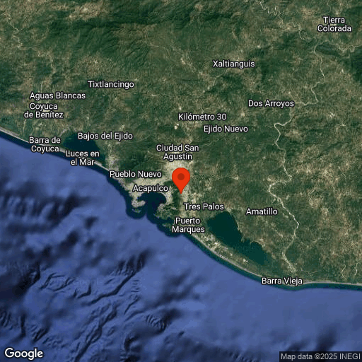 Map of Acapulco