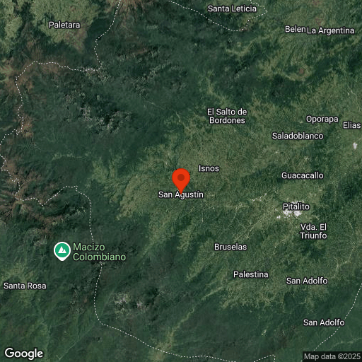 Map of San Augustin
