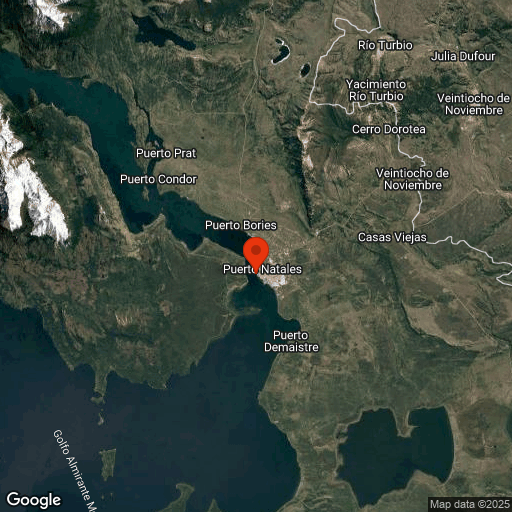 Map of Croisière Patagonie Australis