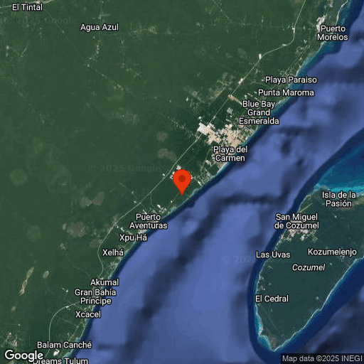 Map of Riviera Maya