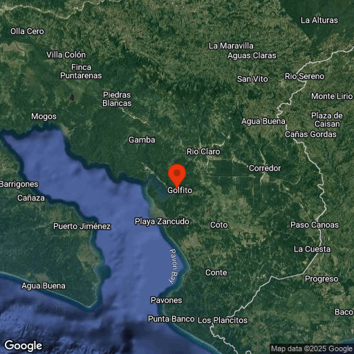 Map of Golfito