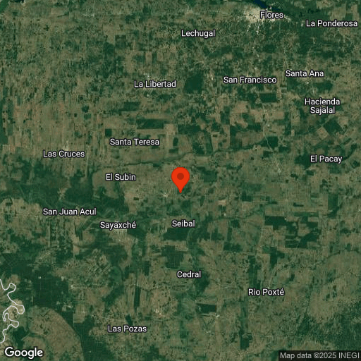 Map of Aguateca & Seibal