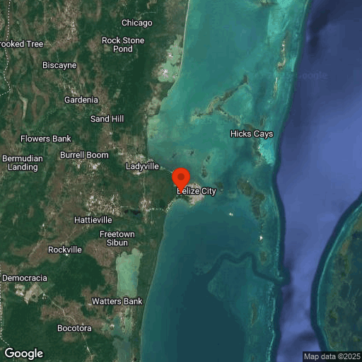 Map of Belize City