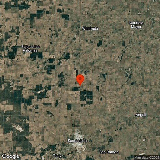 Map of Pampa Argentine