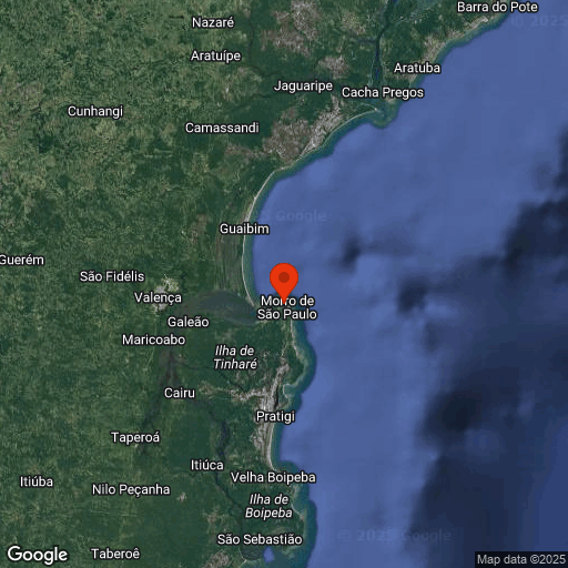 Map of Morro de São Paulo