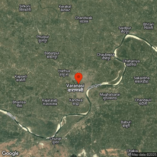 Map of Varanasi