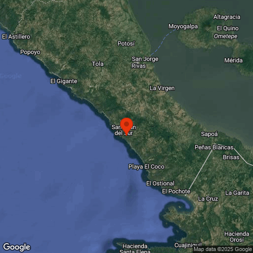 Map of San Juan del Sur