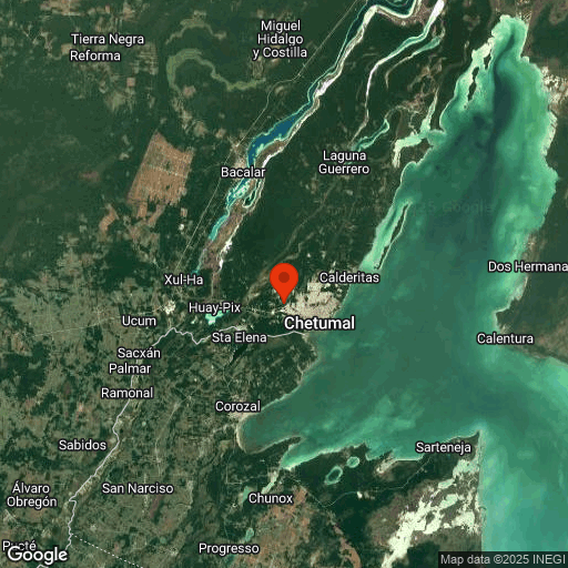 Map of Chetumal