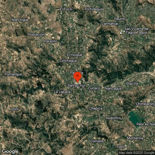 Map of Vallée de Colchagua
