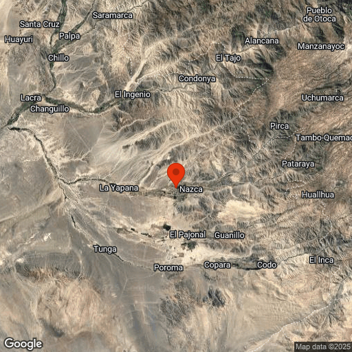 Map of Lignes de Nazca
