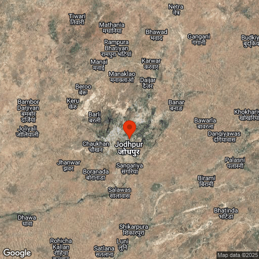 Map of Jodhpur