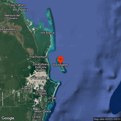 Map of Isla Mujeres
