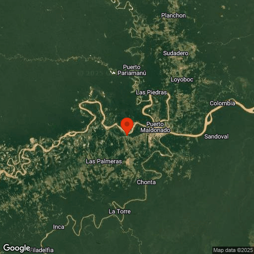 Map of Amazonie Péruvienne