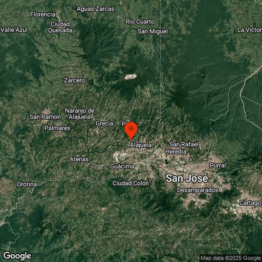 Map of Alajuela