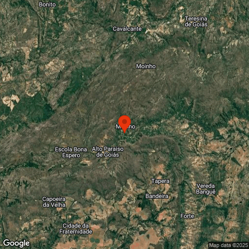 Map of Chapada dos Veadeiros