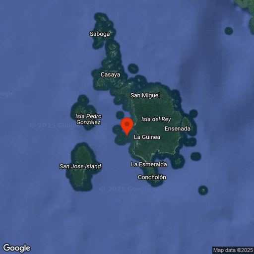 Map of Las Perlas & Coiba