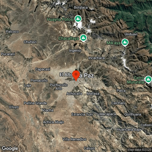Map of La Paz