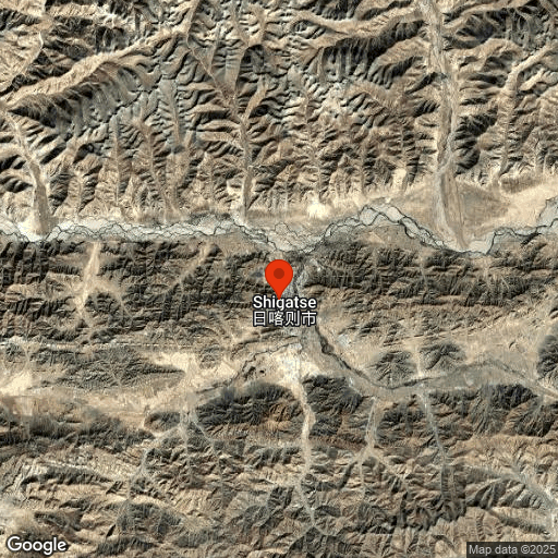 Map of Shigatse