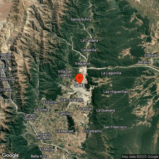 Map of Salta