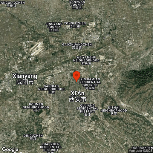 Map of Xian