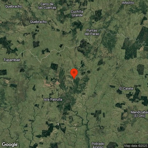 Map of Quebrada de los Cuervos